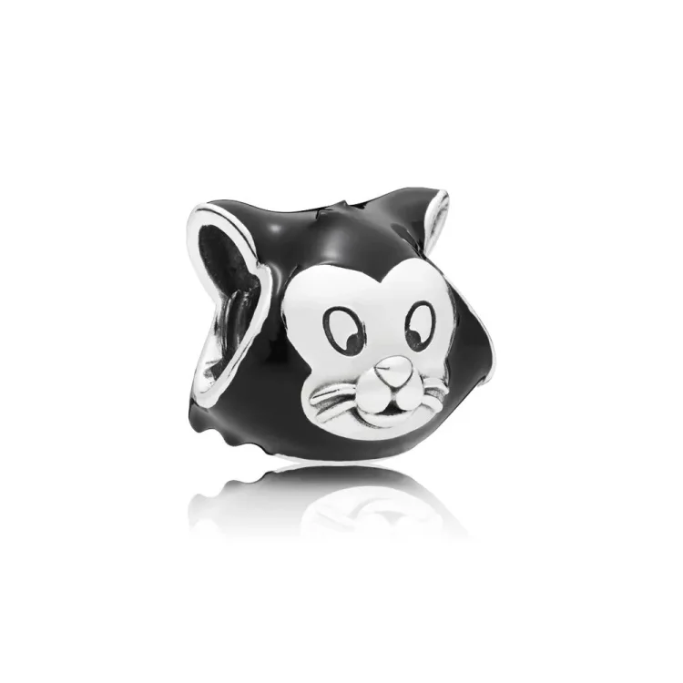 PANDORA Disney, Figaro Portrait Charm, Črni emajl - 797488EN16