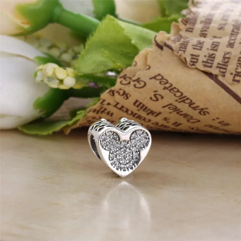 (slika za) PANDORA Disney, Mickey & Minnie True Love Charm - 792050CZ - Ogled 3