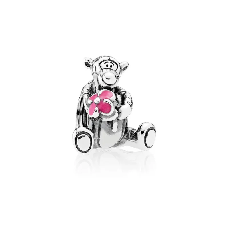 (slika za) PANDORA Disney Tigger Pink Enamel Charm - 792135EN80 - Slika izdelka