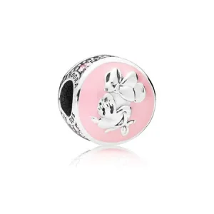 (slika za) PANDORA Disney, Vintage Minnie Clip, Bubblegum Pink Enamel Pink CZ - 797170EN96