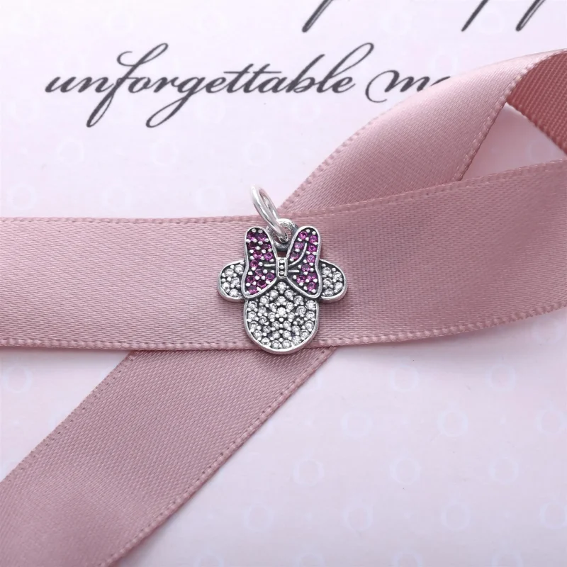 (slika za) PANDORA Disney, Viseča ikona Minnie - 791447CZ - Ogled 2