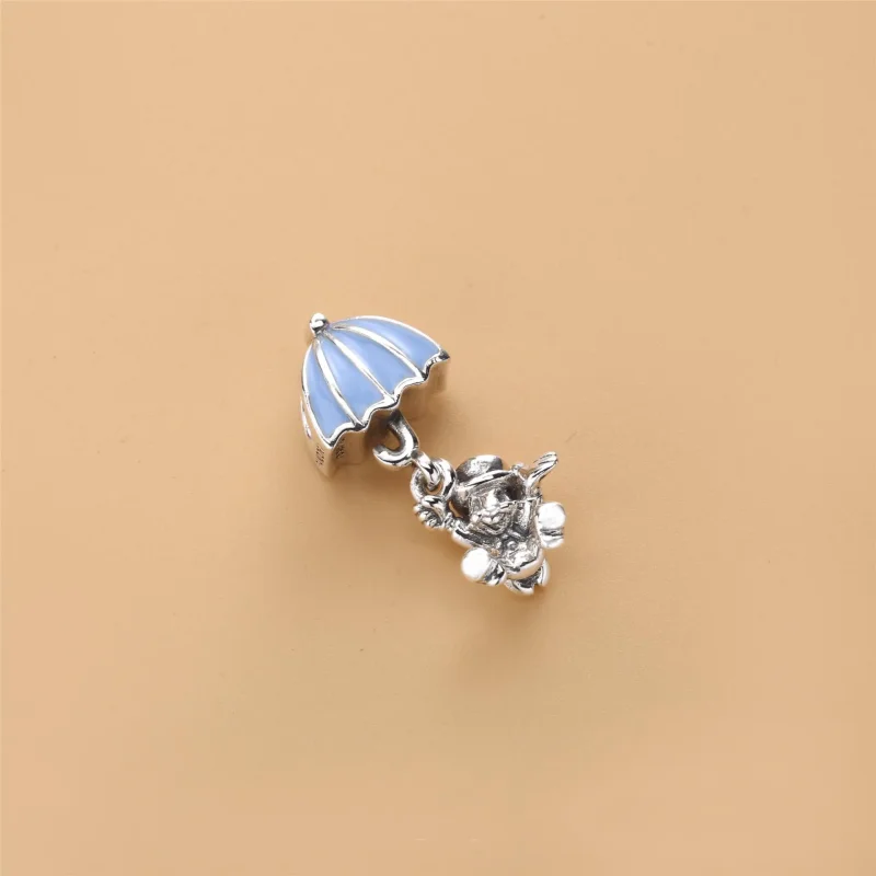 (slika za) PANDORA Disney, viseči obesek Jiminy Cricket, modri emajl - 797492EN41 - Ogled 3