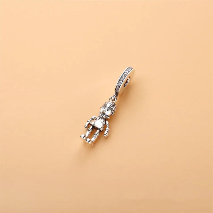 PANDORA Disney, viseči obesek Pinocchio, prozoren CZ - 797489CZ
