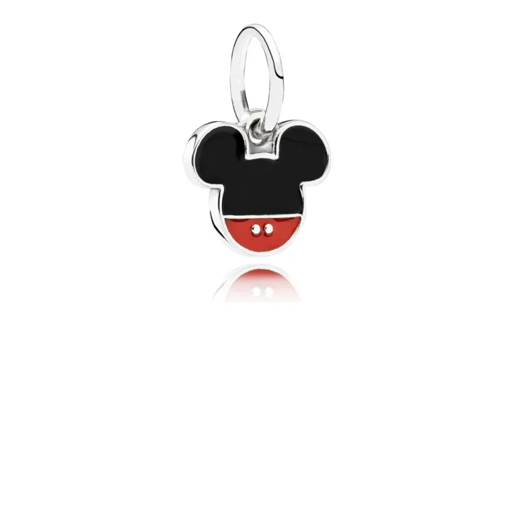 PANDORA Disney, viseči obesek z ikono Mickeyja, mešani emajl - 791461ENMX