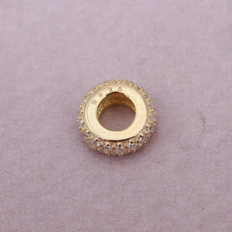 (slika za) PANDORA Distančnik iz 14k roza pozlate - 781359CZ - Ogled 2