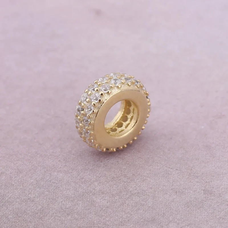 (slika za) PANDORA Distančnik iz 14k roza pozlate - 781359CZ - Ogled 3