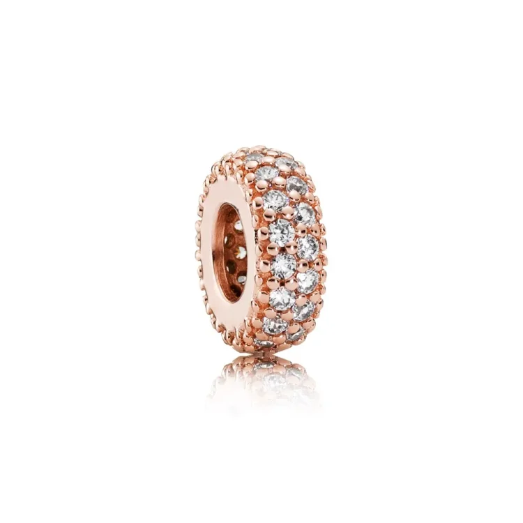 PANDORA Distančnik iz 14k roza pozlate - 781359CZ