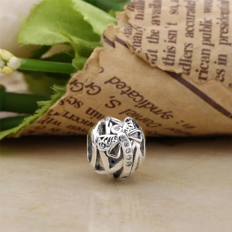 (slika za) PANDORA Dreamy Dragonfly Charm, Clear CZ - 797025CZ - Ogled 3