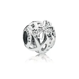(slika za) PANDORA Dreamy Dragonfly Charm, Clear CZ - 797025CZ