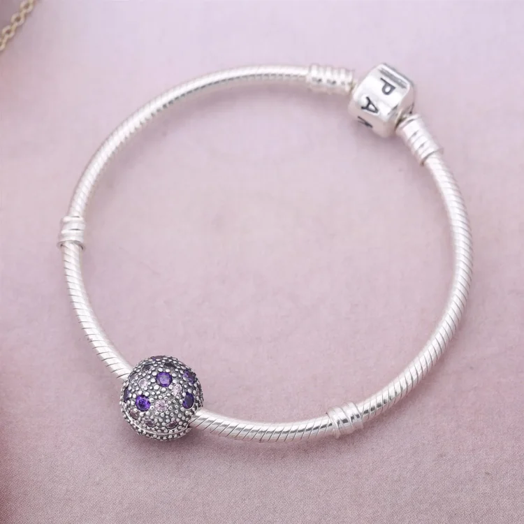 PANDORA Fancy Purple Cosmic Stars Sponka - 791286CFPMX