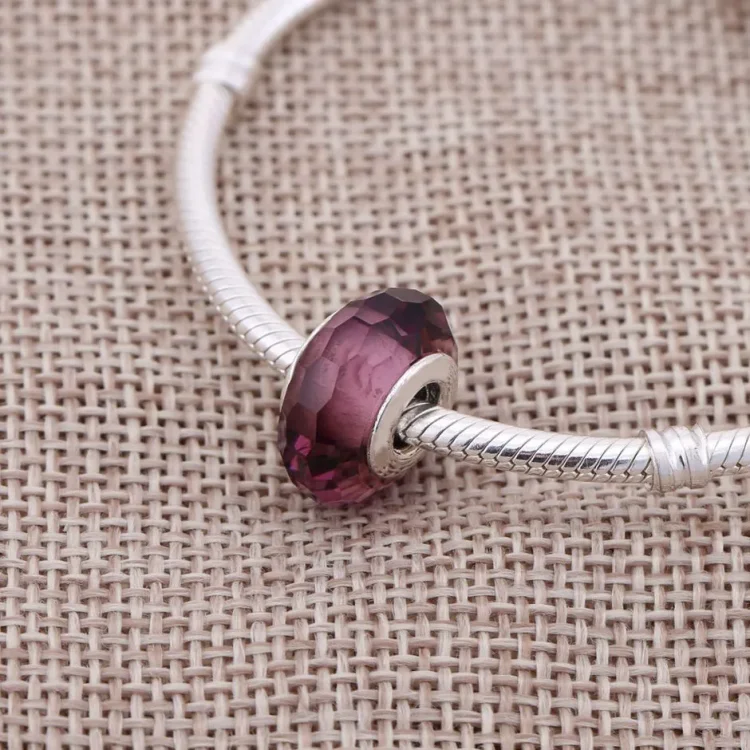 PANDORA Fascinantni vijolični obesek, Murano steklo - PL00018-1