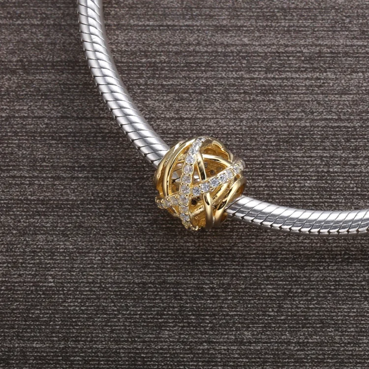PANDORA Galaxy Charm, prozorno CZ 14K zlato - 750827CZ