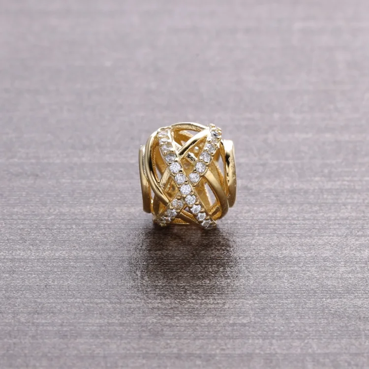 PANDORA Galaxy Charm, prozorno CZ 14K zlato - 750827CZ