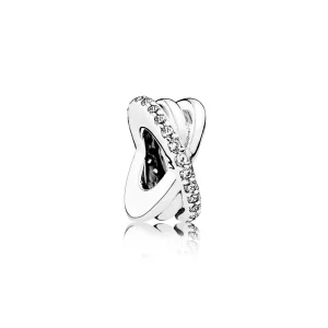(slika za) PANDORA Galaxy Spacer Clip, Clear CZ - 791994CZ