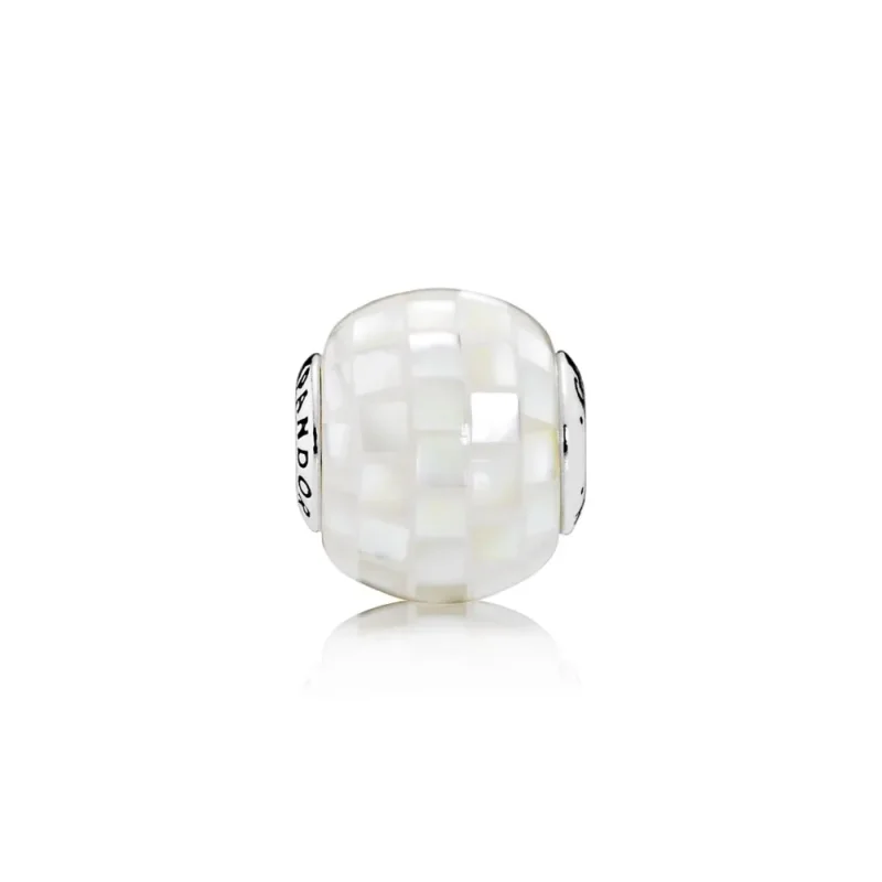 (slika za) PANDORA GENEROSITY Obesek, beli biserni mozaik - 796079MMW - Slika izdelka