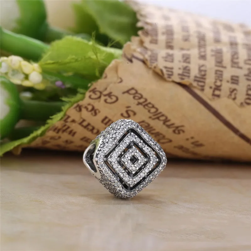 (slika za) PANDORA Geometric Lines Clear CZ Charm - 796211cz - Ogled 2