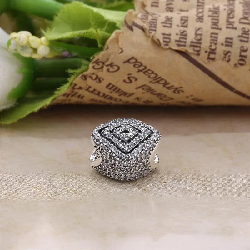 (slika za) PANDORA Geometric Lines Clear CZ Charm - 796211cz - Ogled 4