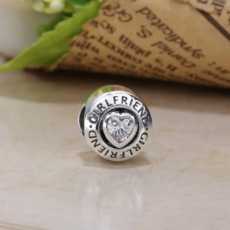 (slika za) PANDORA Girlfriend, Clear CZ Charm - 792145CZ - Ogled 2