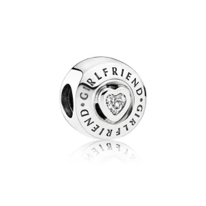 (slika za) PANDORA Girlfriend, Clear CZ Charm - 792145CZ