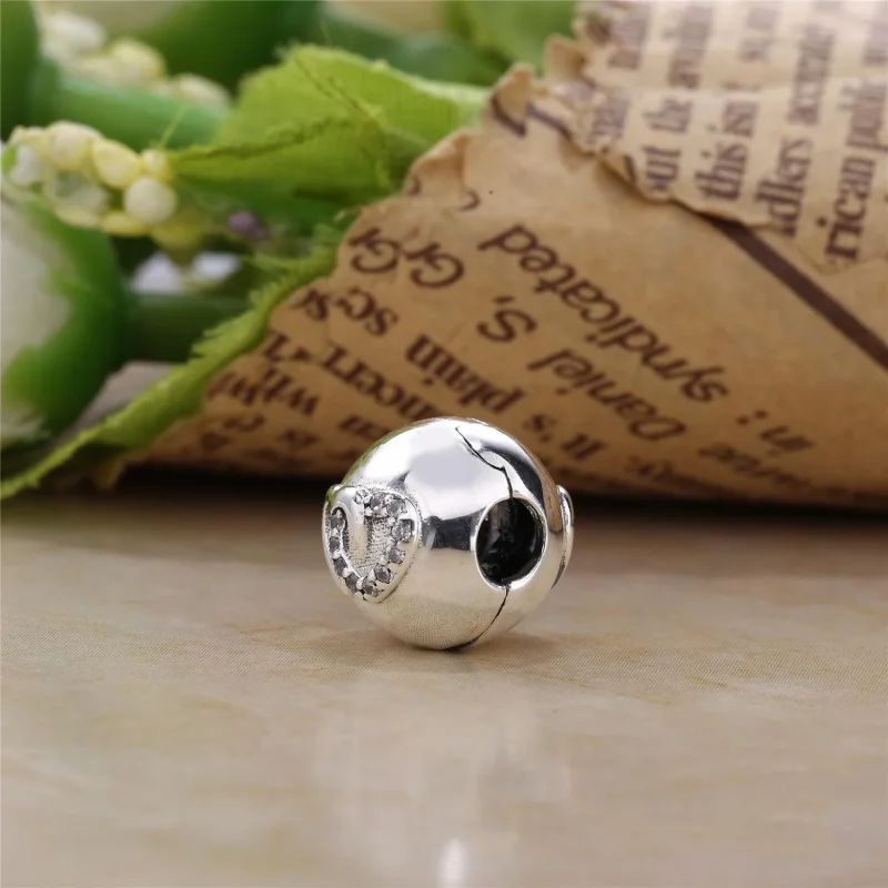 (slika za) PANDORA Heart Bond, Clear CZ Clip - 792150cz - Ogled 3