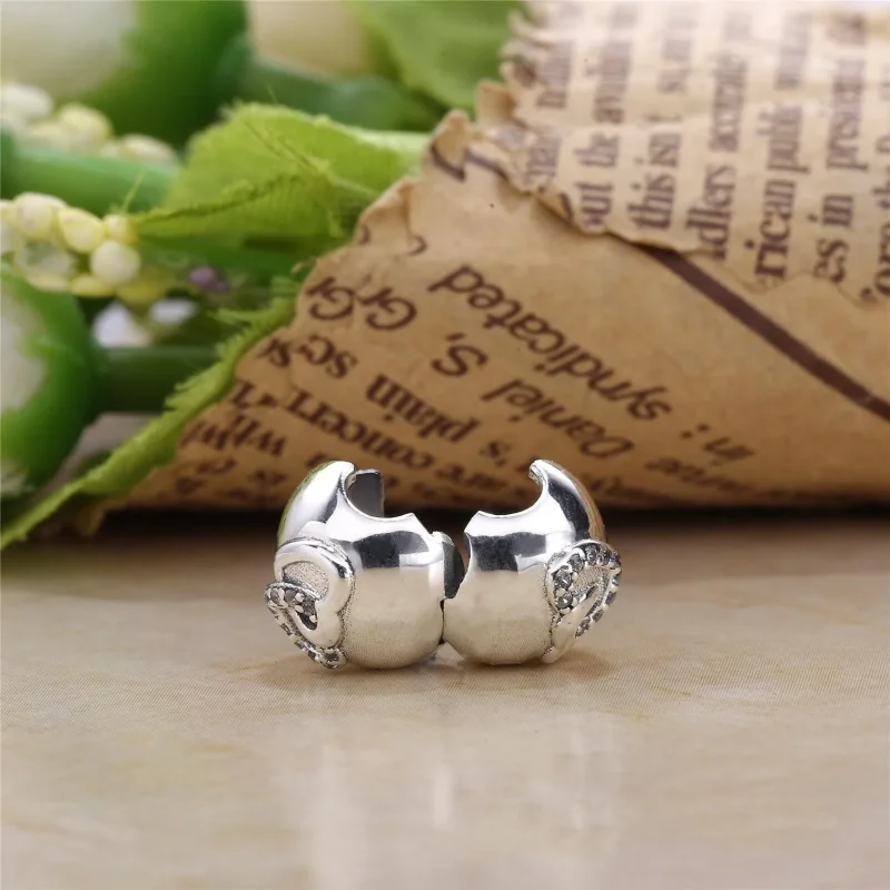 (slika za) PANDORA Heart Bond, Clear CZ Clip - 792150cz - Ogled 4