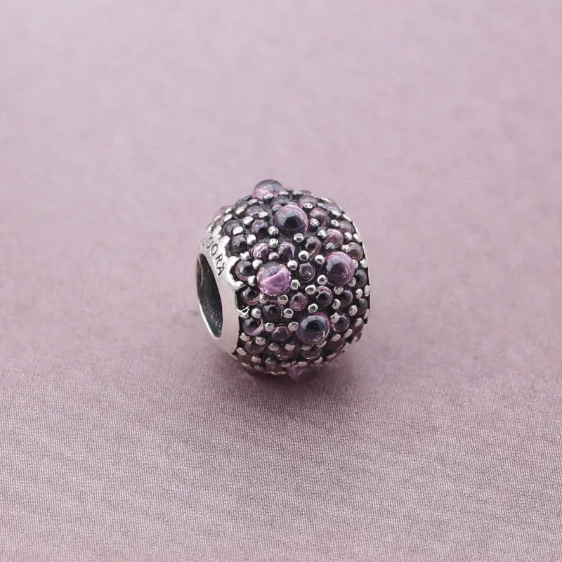 (slika za) PANDORA Honeysuckle Pink Shimmering Droplets Charmora Charm - 791755HCZ - Ogled 2