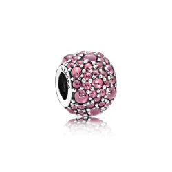 PANDORA Honeysuckle Pink Shimmering Droplets Charmora Charm - 791755HCZ