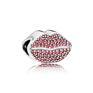 (slika za) PANDORA Kiss More Charm, rdeča CZ - 796562CZR
