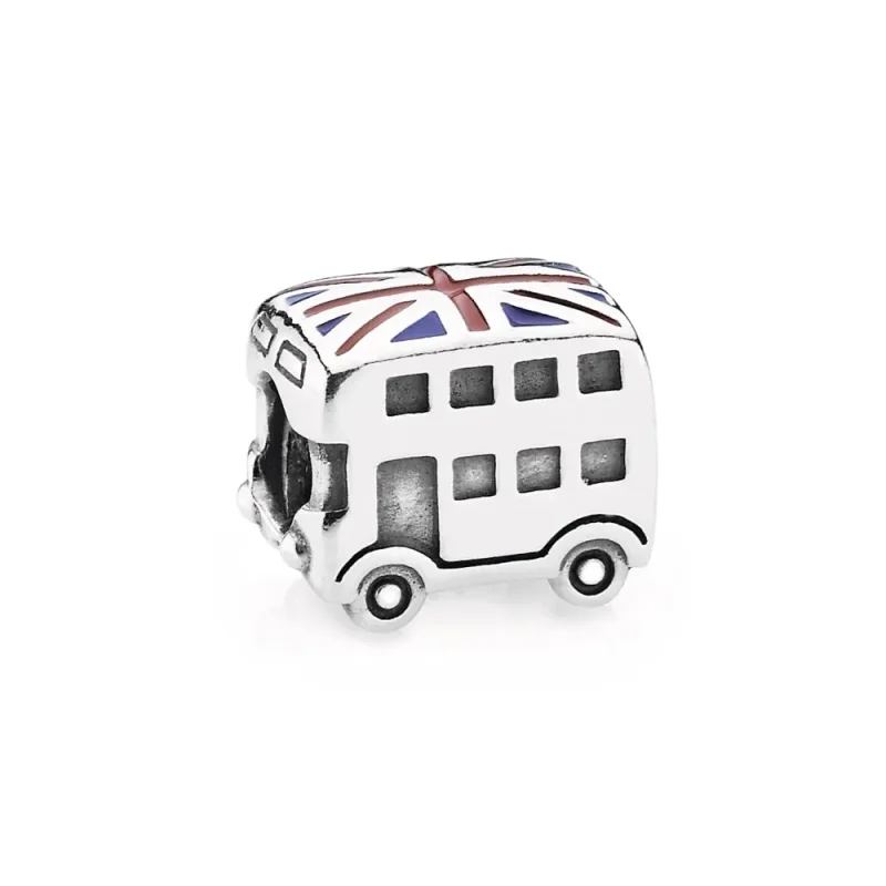 (slika za) PANDORA London bus Charm, modro rdeč emajl - 791049ER - Slika izdelka