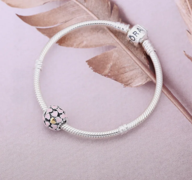 (slika za) PANDORA Lots of Love Charm - 791283EN40 - Ogled 3