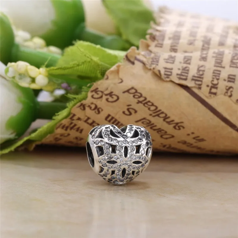 (slika za) PANDORA Love Appreciation Charm, prozorno CZ 14K zlato - 750837CZ - Ogled 3