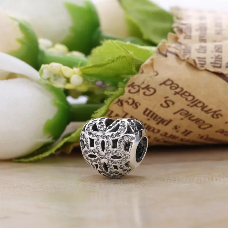 (slika za) PANDORA Love Appreciation Charm, prozorno CZ 14K zlato - 750837CZ - Ogled 4