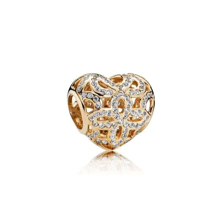 PANDORA Love Appreciation Charm, prozorno CZ 14K zlato - 750837CZ