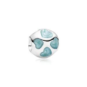 (slika za) PANDORA Love You Charm, svetlo modri emajl - 790543EN18