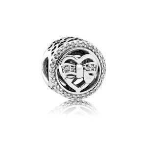 (slika za) PANDORA Loving Ties, Clear CZ Charm - 792146CZ