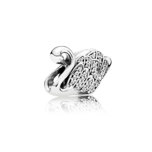 (slika za) PANDORA Majestic Swan Charm - 791732CZ