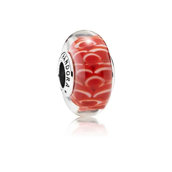 (slika za) PANDORA Mint Glitter Murano Bead - 791668