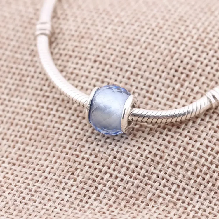 PANDORA Modri obesek Petite Facets - 791499SBQ