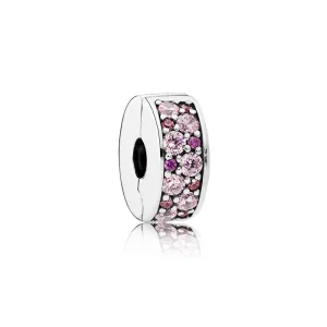 (slika za) PANDORA Mosaic Shining Elegance, Fancy Pink Fancy Purple CZ Spacer - 791817CZSMX