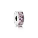 PANDORA Mosaic Shining Elegance, Fancy Pink Fancy Purple CZ Spacer - 791817CZSMX