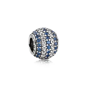 (slika za) PANDORA Nautical Pavé Lights Charm, Blue Crystal Clear C - 791172NCB