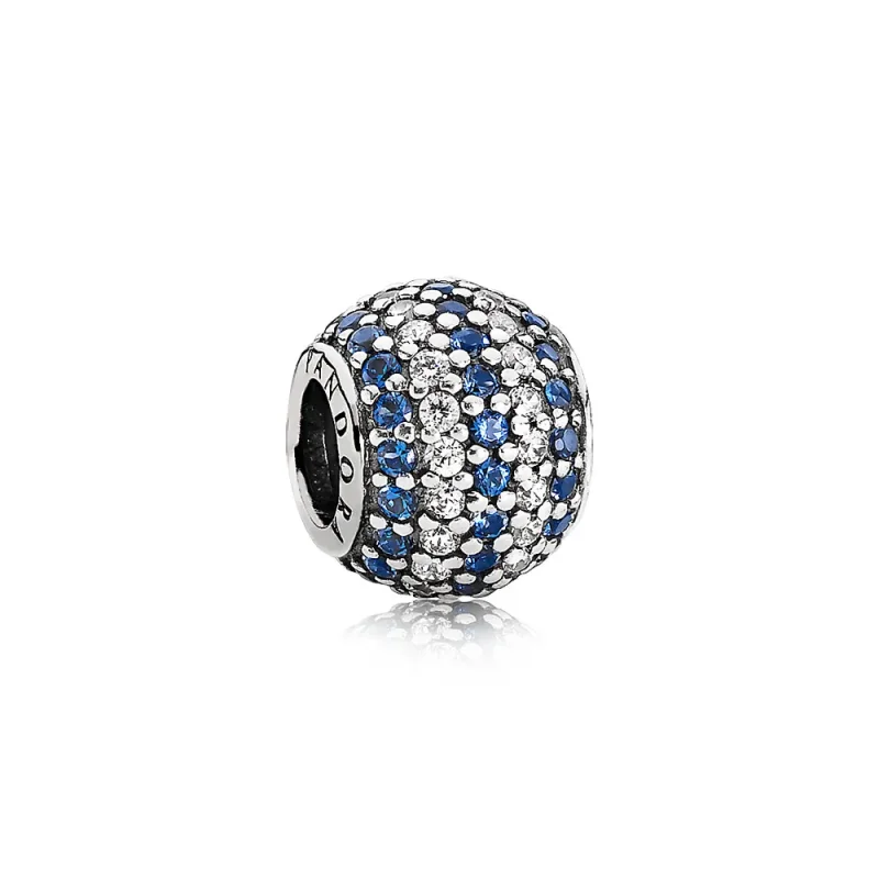 (slika za) PANDORA Nautical Pavé Lights Charm, Blue Crystal Clear C - 791172NCB