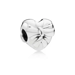 (slika za) PANDORA Obesek Brilliant Heart Bow Charm - 797303