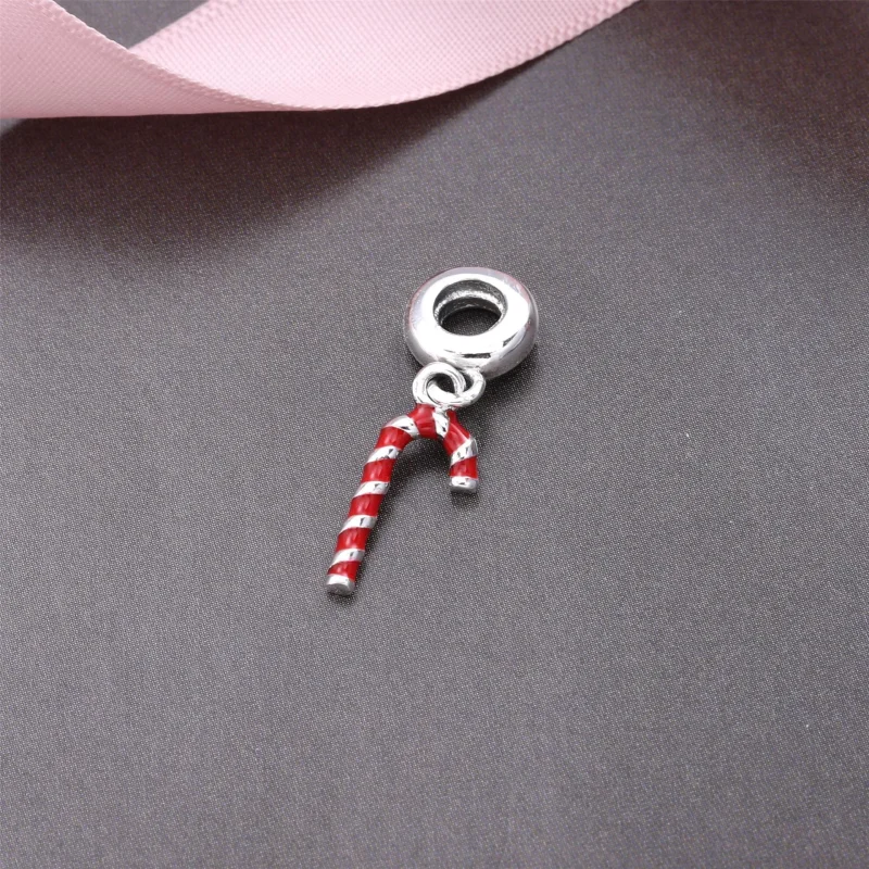 (slika za) PANDORA Obesek Candy Cane - 791193EN09 - Ogled 2