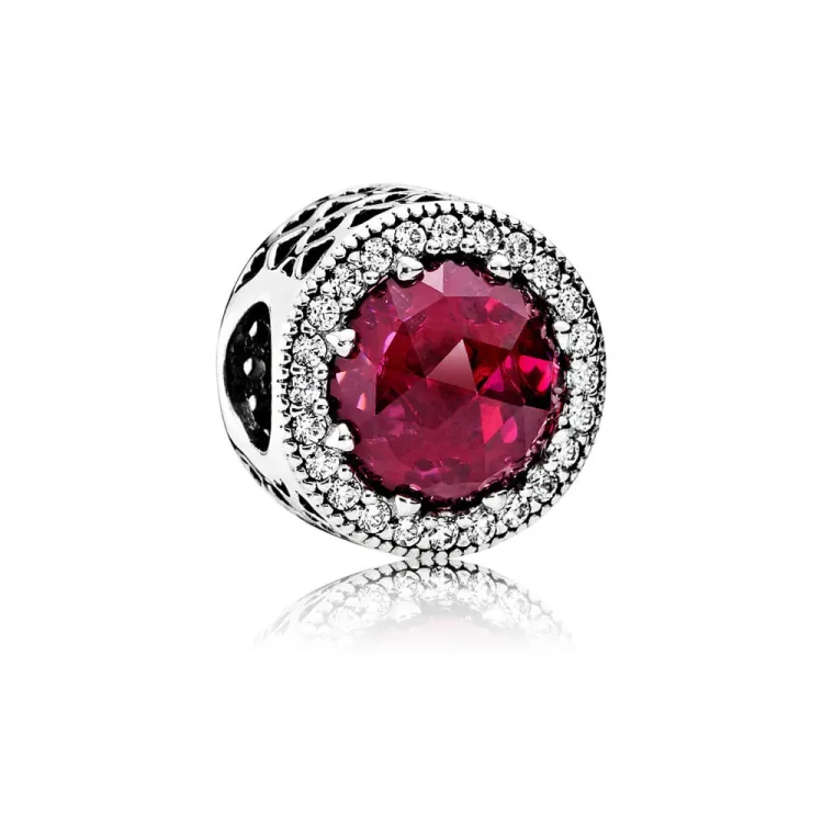 PANDORA Obesek Cerise Radiant Hearts - 791725NCC