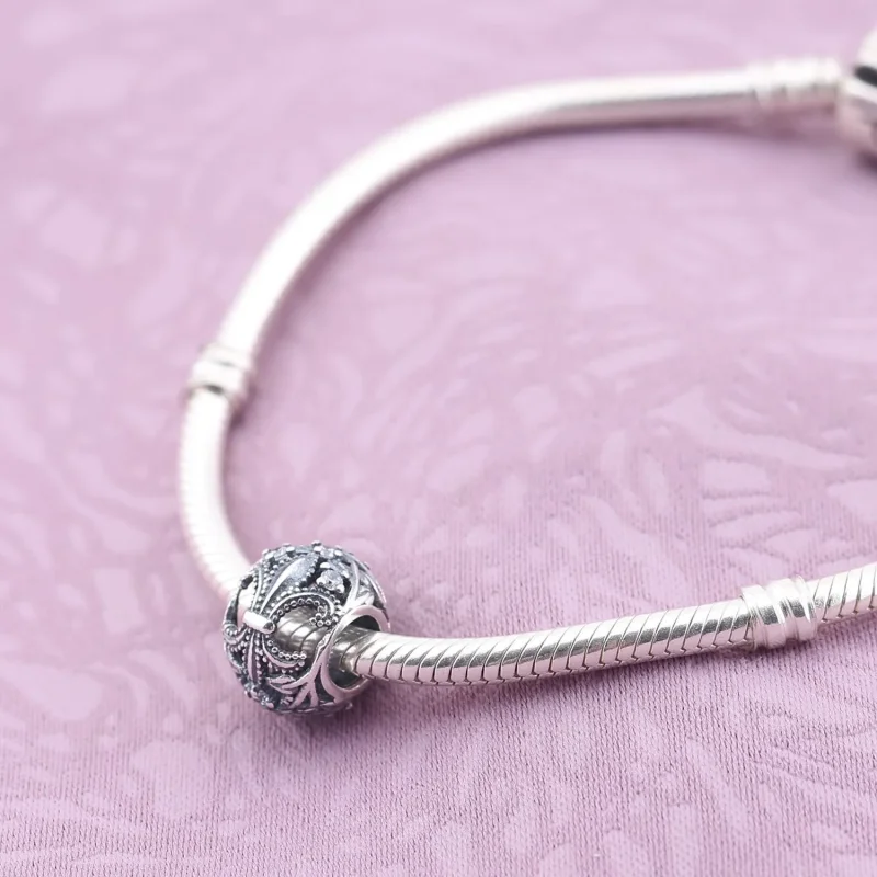 (slika za) PANDORA Obesek Fleur De Lis Openwork - 791378CZ - Ogled 2