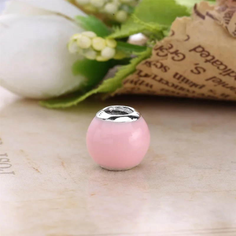(slika za) PANDORA Obesek Geometric Facets, Opalescent Pink Crystal - 791722NOP - Ogled 3
