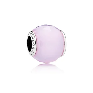 (slika za) PANDORA Obesek Geometric Facets, Opalescent Pink Crystal - 791722NOP