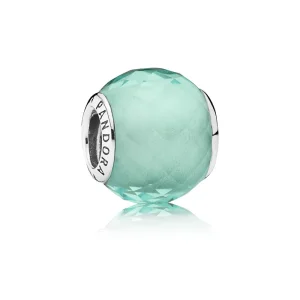 (slika za) PANDORA obesek Green Petite Facets - 791499SGQ