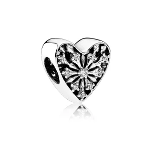 (slika za) PANDORA Obesek Heart of Winter, prozoren CZ - 791996CZ